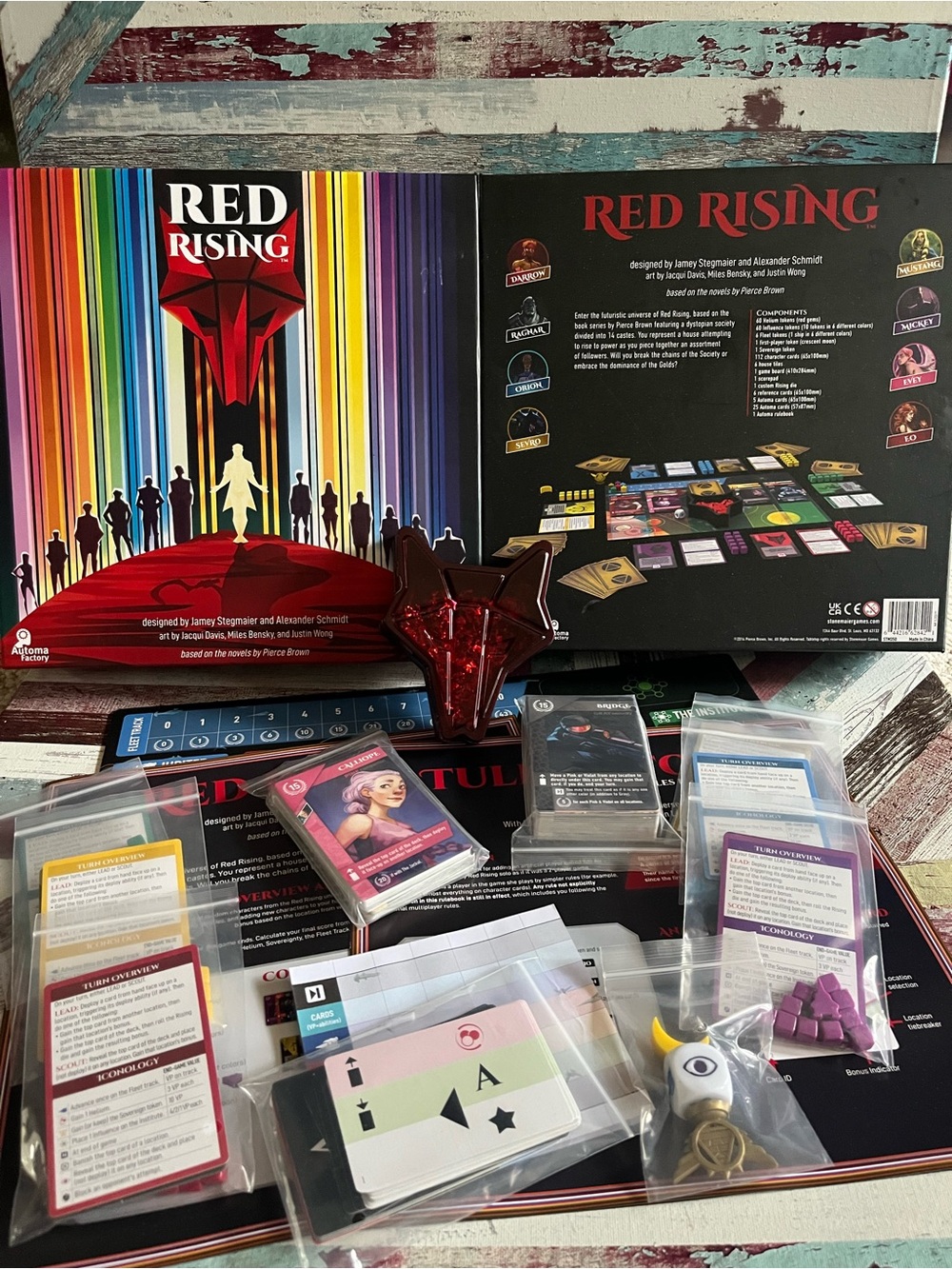 Red Rising Board Game base on novels by Pierce Brown 2014 EC Futuristic Universe